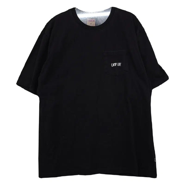 [BUNJANG] Fluke Casual Oversized Black T-Shirt L / 플루크 캐주얼 오버핏 블랙 반팔티 L