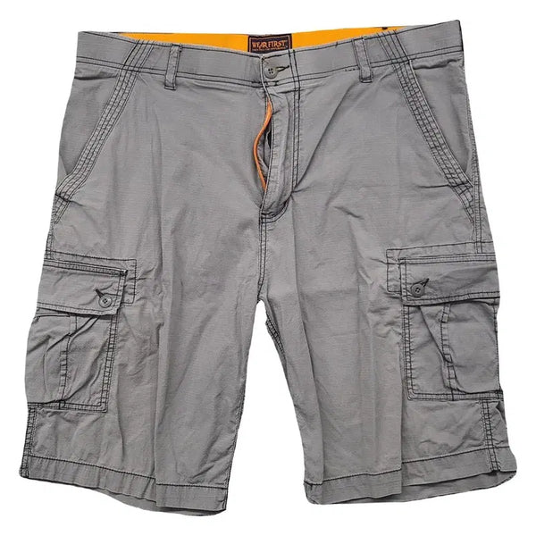 [BUNJANG] Vintage Grey Stitch Y2K Cargo Shorts 38 / 빈티지 그레이 스티치 Y2K 카고 반바지 38