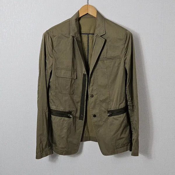 [BUNJANG] System Homme Nylon Blazer Windbreaker Jacket / 시스템 옴므 SYSTEM 나일론 블레이저 바람막이 자켓 기능성 버튼 95
