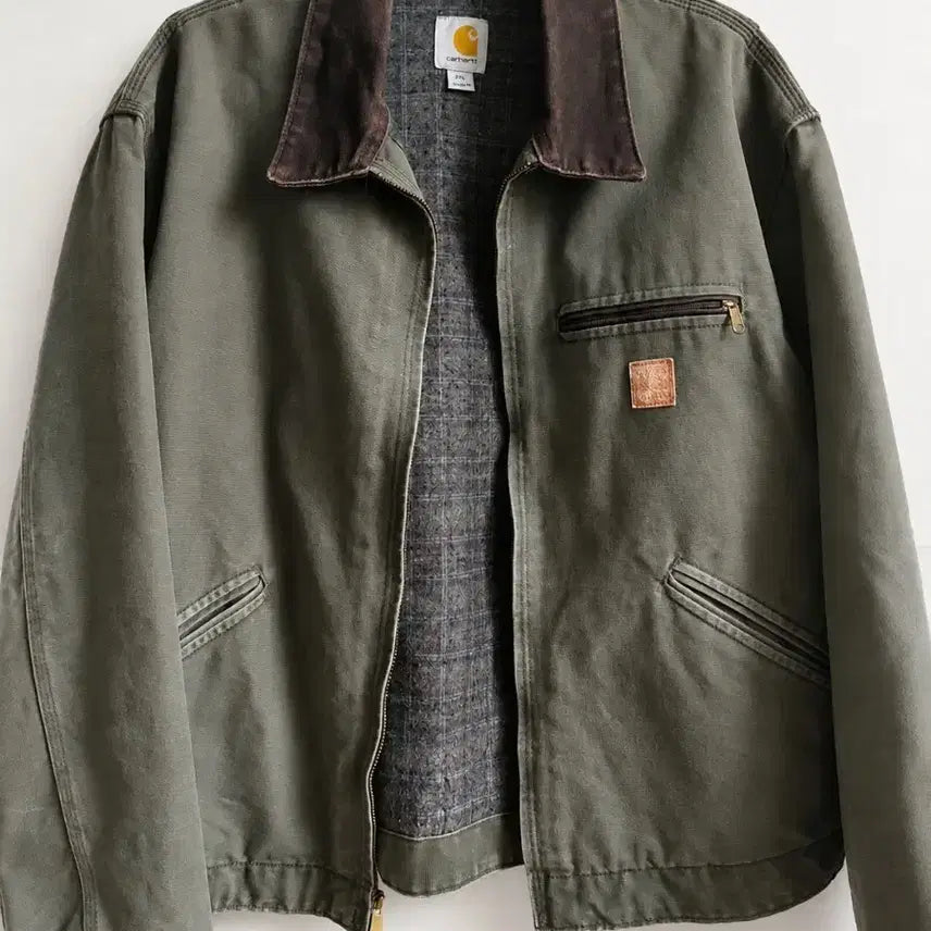 [BUNJANG] Carhartt Detroit Jacket Olive XL / 칼하트 디트로이트 자켓 올리브 2XL