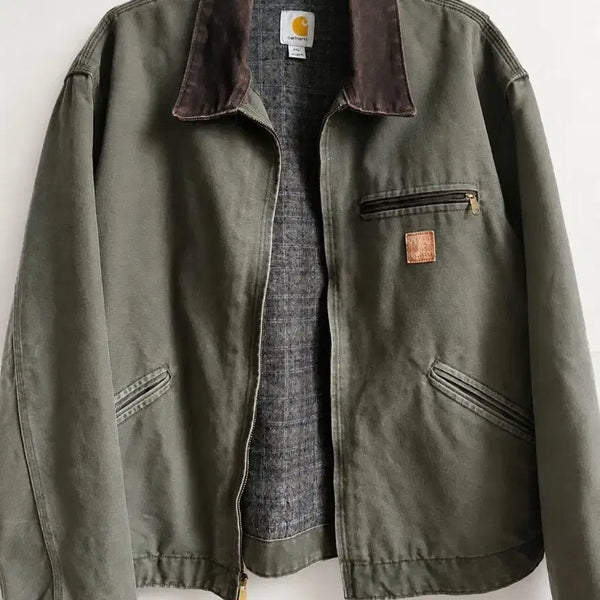 [BUNJANG] Carhartt Detroit Jacket Olive XL / 칼하트 디트로이트 자켓 올리브 2XL