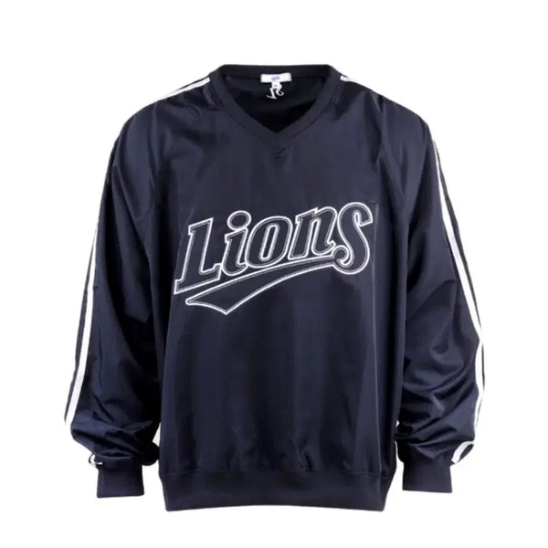 [BUNJANG] Samsung Lions Navy Woven Sweatshirt M / 삼성 라이온즈 네이비 우븐 맨투맨 M