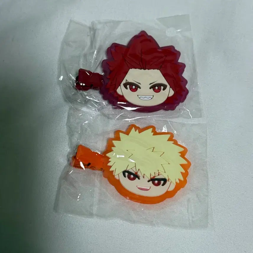 [BUNJANG] Kirishima Bakugo Hair Clips Set / 키리시마 바쿠고 머리핀 헤어핀 집게 러버 고무 가챠 미니코레