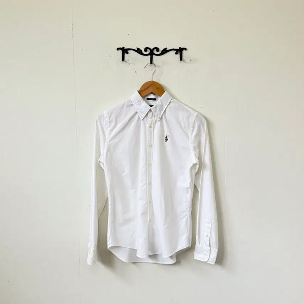 [BUNJANG] Polo Oxford White Shirt / 폴로 옥스포드 화이트 셔츠
