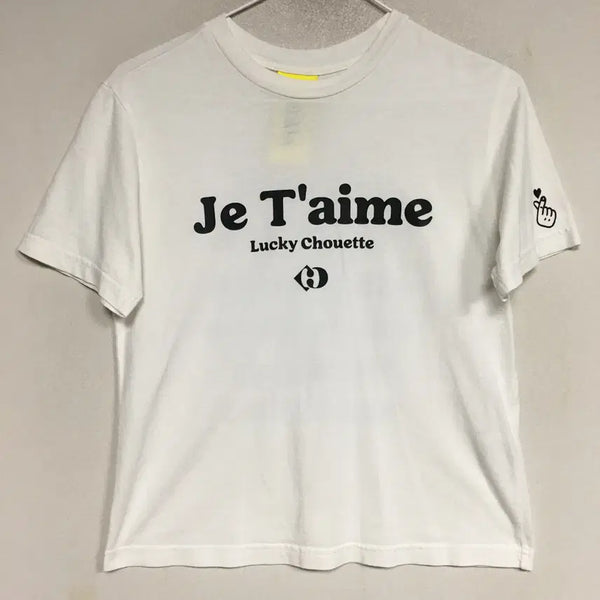 [BUNJANG] Lucky Chouette Lettering Short Sleeve T-Shirt F / 럭키슈에뜨 레터링 반팔 티셔츠 F