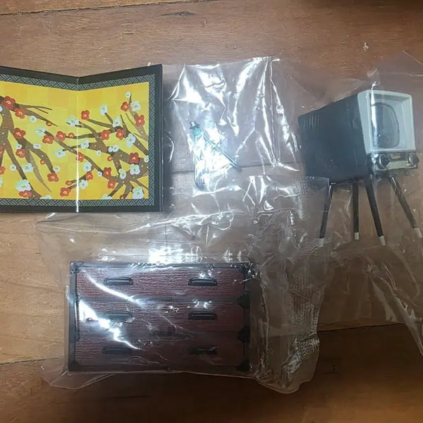 [BUNJANG] Re-Ment Retro Vintage Furniture Bundle Set / 레트로풍 빈티지한 리멘트 가구 일괄