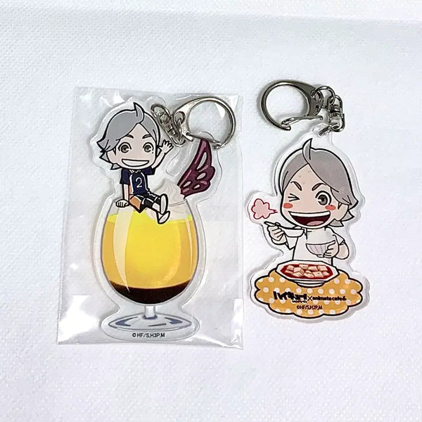 [BUNJANG] Haikyuu!! Sugawara Koushi Anime Collaboration Keychains (Animate Cafe, Classic, Rare) / 하이큐)고전)희귀)키링)콜라보) 스가와라 SD 애니메이트 카페