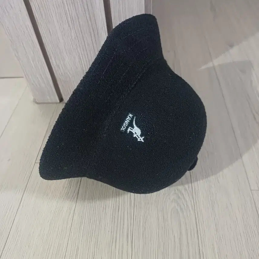 [BUNJANG] Kangol Kangaroo Logo Bucket Hat Black L / 캉골 캥거루 로고 블랙 벙거지 L