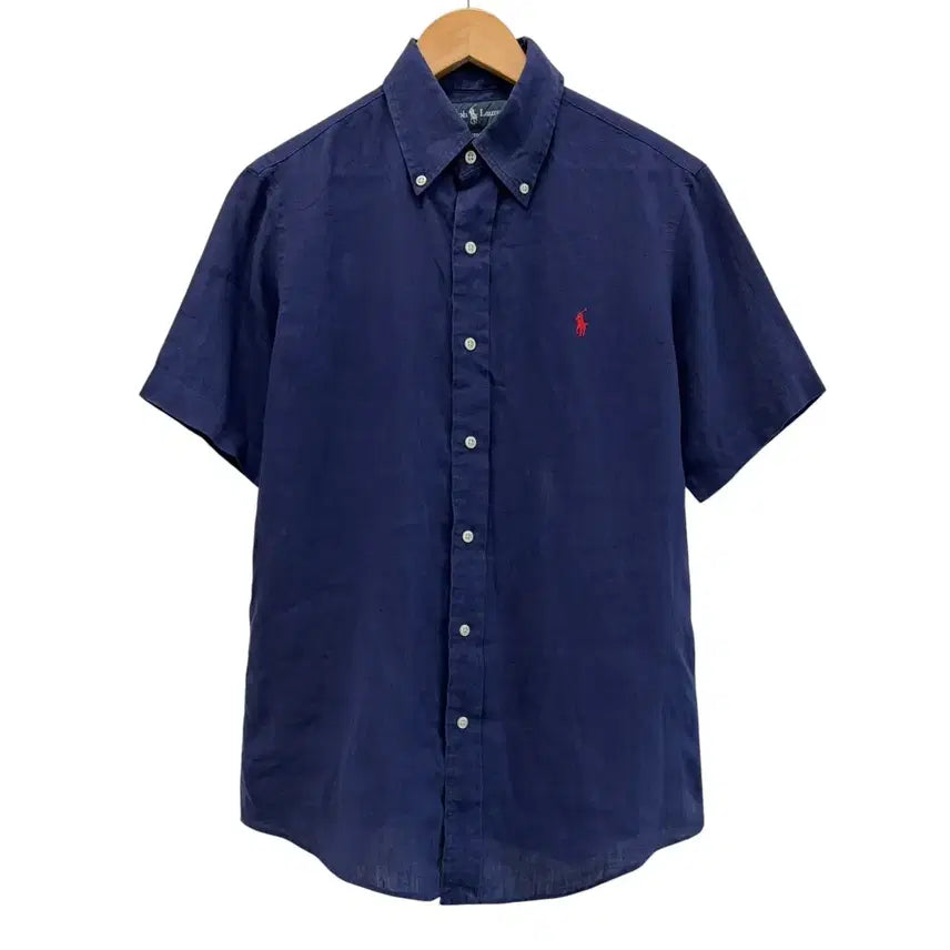 [BUNJANG] Polo Ralph Lauren 00s Linen Short Sleeve Shirt Navy / 00s 폴로 린넨 반팔셔츠 네이비