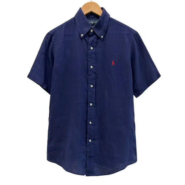 [BUNJANG] Polo Ralph Lauren 00s Linen Short Sleeve Shirt Navy / 00s 폴로 린넨 반팔셔츠 네이비