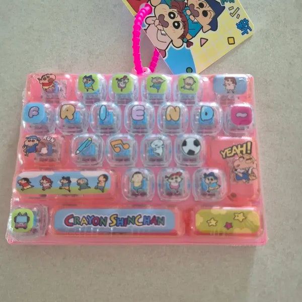 [BUNJANG] Crayon Shin-chan Keyboard Keyholder Pink / 크레용신짱 키보드 키홀더 핑크