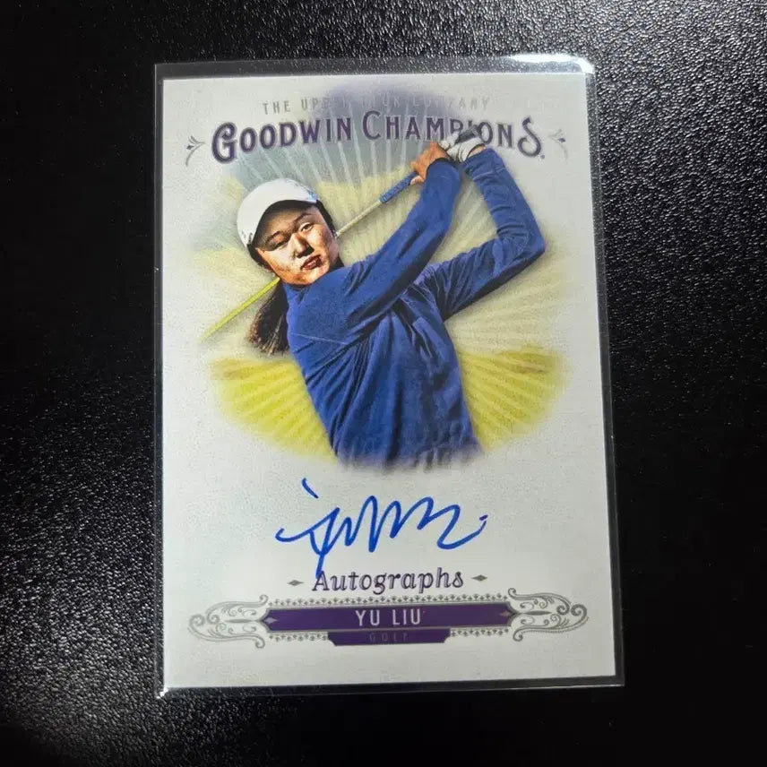 [BUNJANG] Goodwin Champions Yoo Liu Autographed Golf Card / 굿윈 챔피언스 유 리우 친필사인 골프 카드
