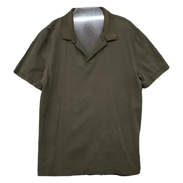 [BUNJANG] Giordano Men's Khaki Polo Shirt 100 / 지오다노 남성 캐주얼 카키 카라티 100