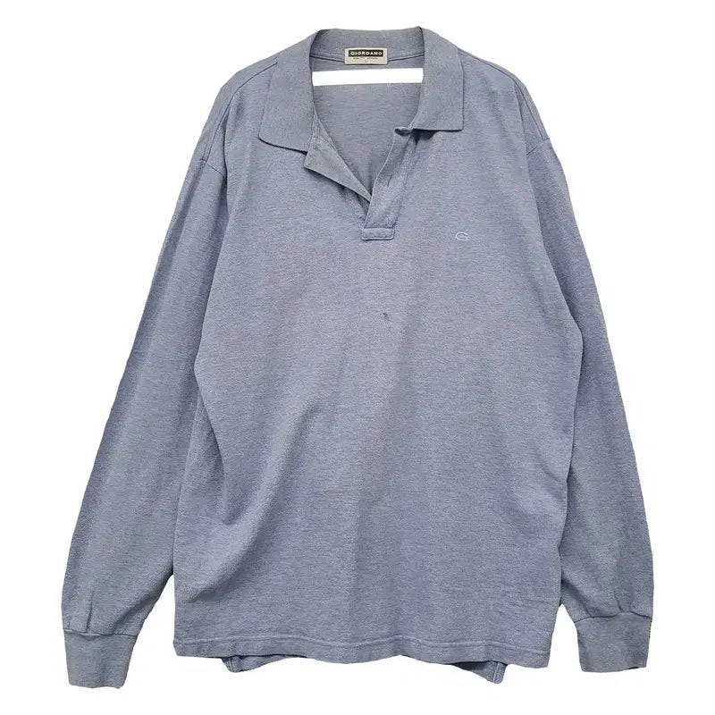 [BUNJANG] Giordano Light Blue Polo T-Shirt L / 지오다노 라이트 블루 카라티 L