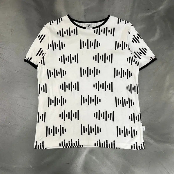[BUNJANG] Courrèges Sport Pattern Short Sleeve T-Shirt / 꾸레쥬 스포츠 패턴 반팔티 +명품감정서 y18903