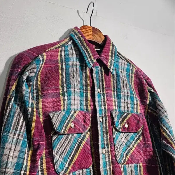 [BUNJANG] Heavy Cotton Check Shirt C716 / 헤비코튼 체크셔츠 C716