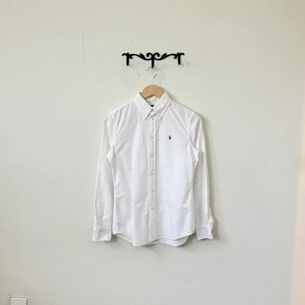 [BUNJANG] Polo Oxford White Shirt / 폴로 옥스포드 화이트 셔츠