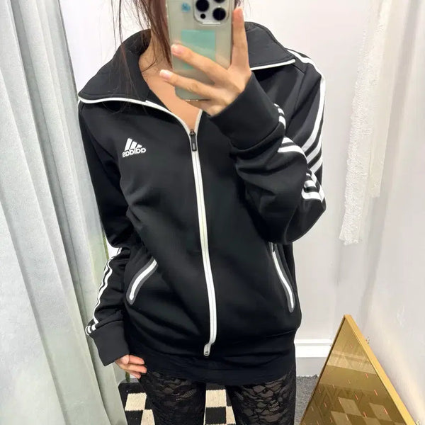 [BUNJANG] Adidas Climawarm Black Track Top Jersey / 아디다스 클리마웜 블랙 트랙탑 져지