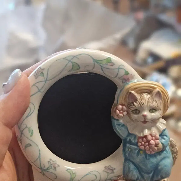 [BUNJANG] Vintage Cute Cat Character Picture Frame / 빈티지 귀여운 고양이 캐릭터 액자