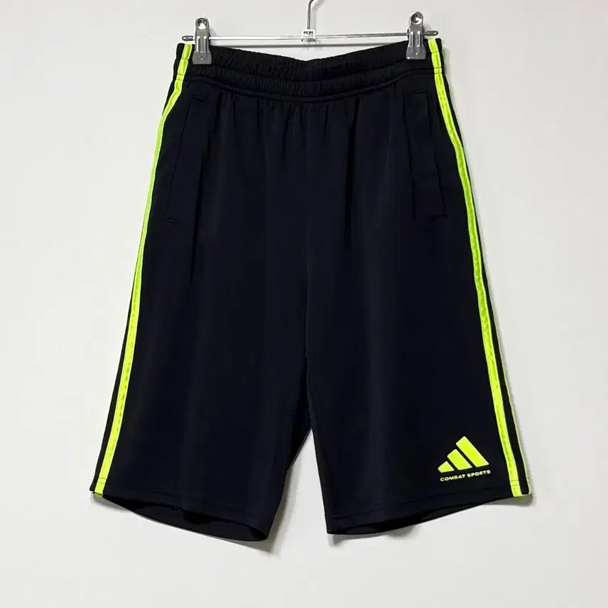 [BUNJANG] Adidas Shorts Black/Fluorescent Yellow / 아디다스 쇼츠 검형형광 21