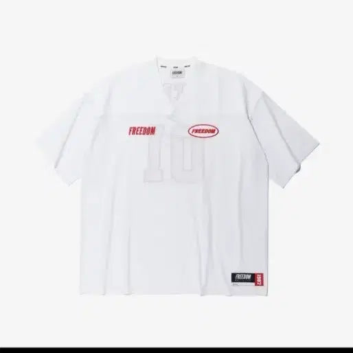 [BUNJANG] Freedom Rugby T-Shirt White M / 프리덤 럭비티 화이트 M