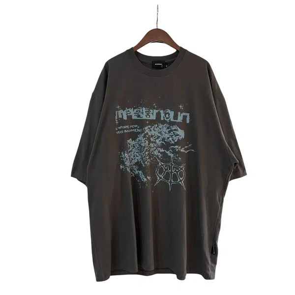 [BUNJANG] Massnoun Snake Real Oversized T-Shirt Dark Grey XL / 매스노운 스네이트 리얼 오버핏 반팔 다크그레이 XL 정품