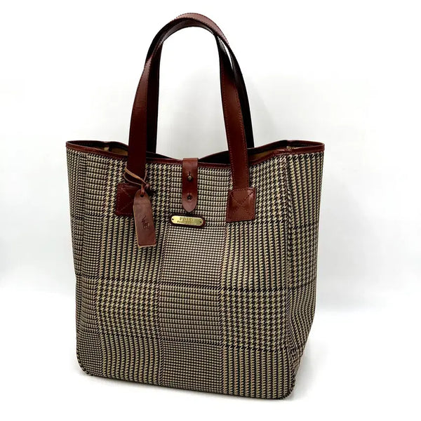 [BUNJANG] Polo Ralph Lauren Check Tote Bag / POLO 폴로 랄프로렌 체크 토트백 서류 회사 가방