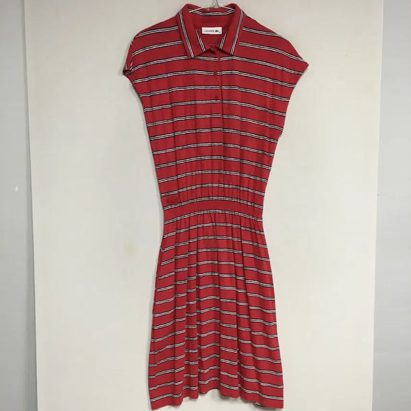 [BUNJANG] Lacoste Striped Long Dress / 라코스테 스트라이프 롱 원피스 34