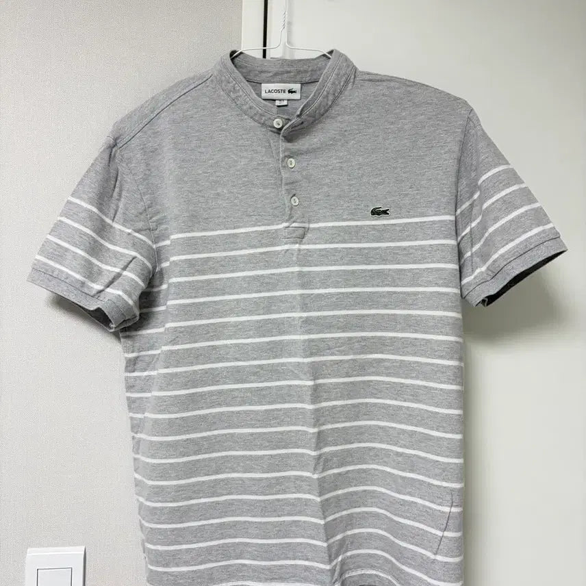 [BUNJANG] Lacoste Button Short Sleeve T-Shirt / 라코스테 단추 반팔 티셔츠
