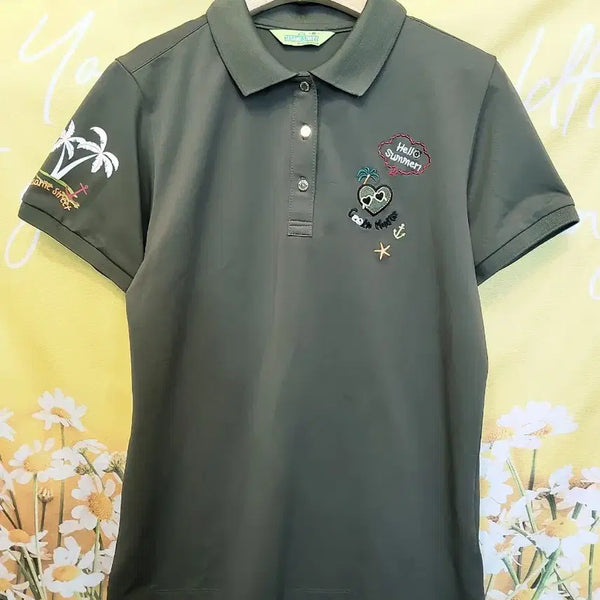 [BUNJANG] Sesame Street Patch Short Sleeve Polo T-Shirt (Size 90) / 90S]       세서미스트리트 패치 반팔 카라티