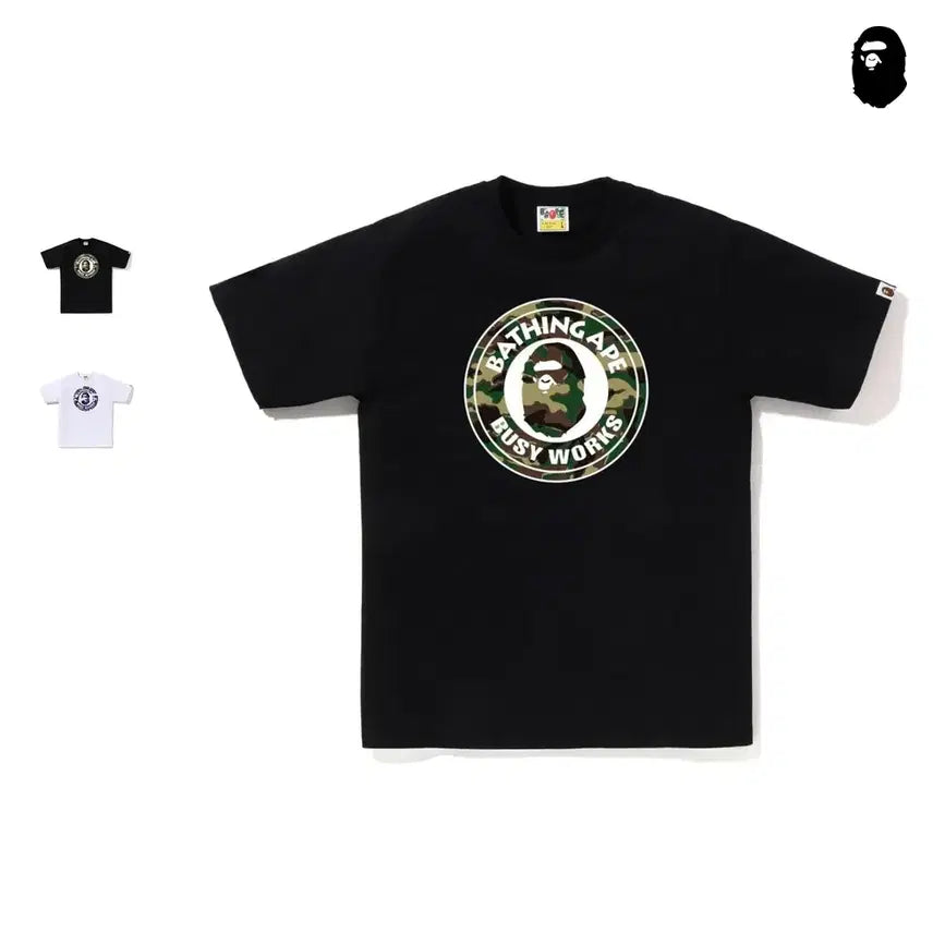 [BUNJANG] BAPE Glitch Woodland Camo Bijoux Works T-Shirt / 베이프 글리치우드랜드카모 비지웍스 티셔츠
