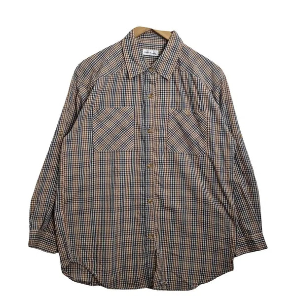 [BUNJANG] Sammi Planning Checked Casual Shirt / SAMMI PLANNING 체크 셔츠 남방 캐주얼 빈티지 데일리셔츠 [M]