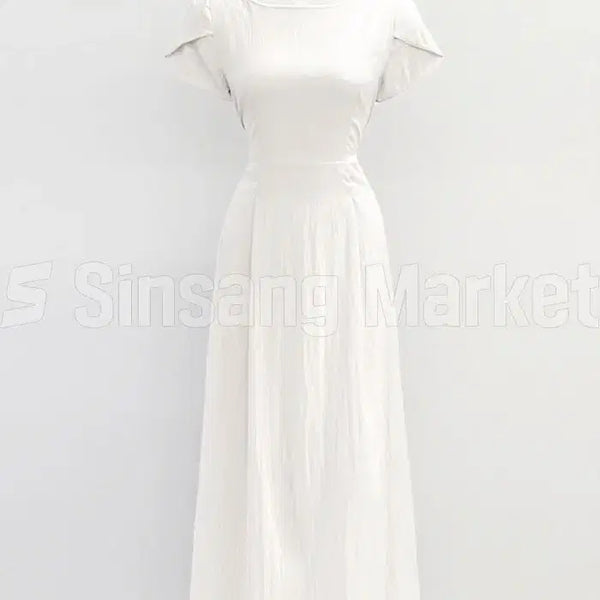 [BUNJANG] Waist Shirring Long Dress / [빠른발송] 링클핏 허리 셔링 롱원피스 휴가 바캉스룩 원피스 8321