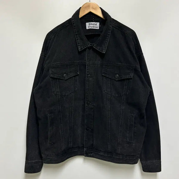 [BUNJANG] Baikend Studio Black Washed Denim Jacket (Men's L) / [남자 100~105]바이켄드스튜디오 블랙 워싱 데님자켓