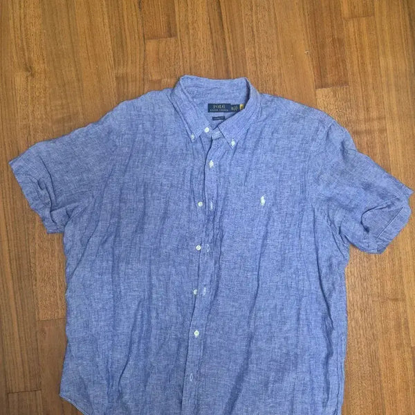 [BUNJANG] Polo Ralph Lauren Linen Shirt XXL / 폴로린넨셔츠 XXL