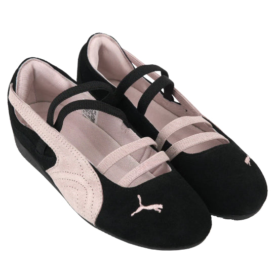 [BUNJANG] Puma Speedcat Ballett Suede Sneakers Black/Pink / 푸마 스피드캣 발렛 스웨이드 스니커즈 블랙 핑크 401287-02
