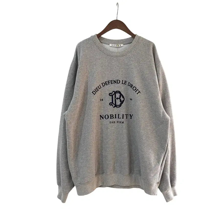 [BUNJANG] Suare Heritage Sweatshirt Grey XL / 수아레 헤리티지 맨투맨 그레이 XL 정품
