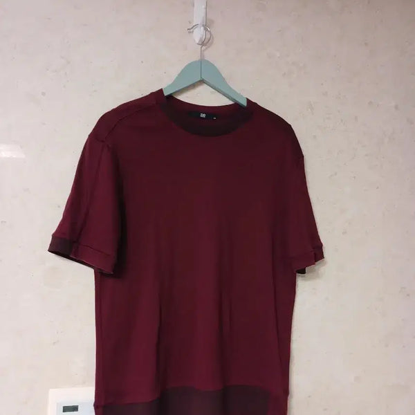 [BUNJANG] Zio Songzio Burgundy Men's T-Shirt / 지오송지오 티 버건디 남성
