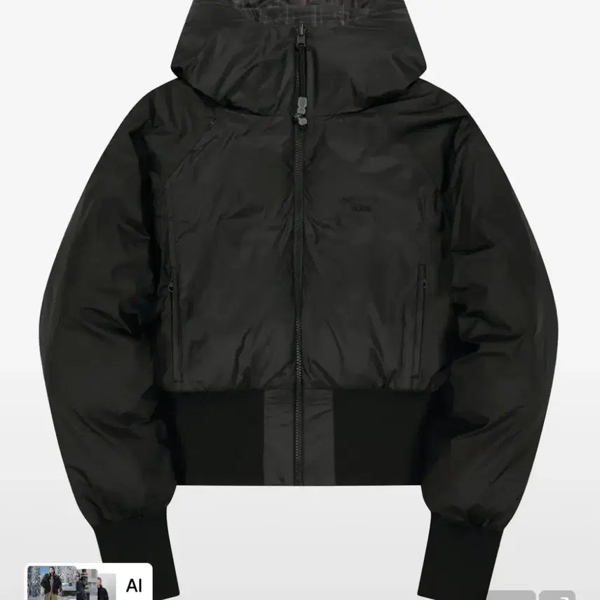 [BUNJANG] Oh:hos Reversible Check Padded Jacket Black / 오호스 리버시블 체크 패디드 자켓 블랙 Reversible Check Padded Jacket / Black