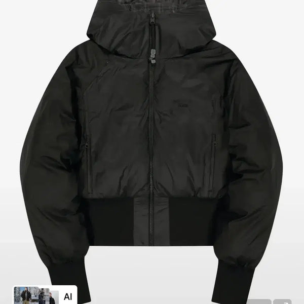 [BUNJANG] Oh:hos Reversible Check Padded Jacket Black / 오호스 리버시블 체크 패디드 자켓 블랙 Reversible Check Padded Jacket / Black