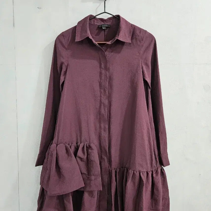 [BUNJANG] COS Frill Shirt Dress EUR 32 / COS 프릴 셔츠 원피스 EUR 32