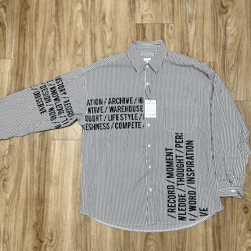 [BUNJANG] Second Archive Lettering Shirt / (새상품) 세컨드 아카이브 레터링 셔츠