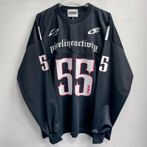 [BUNJANG] Dr. Vintage 55 Mesh Long Sleeve Jersey (FREE SIZE) / [새상품] 55 메쉬 긴팔 져지 (FREE) AF802