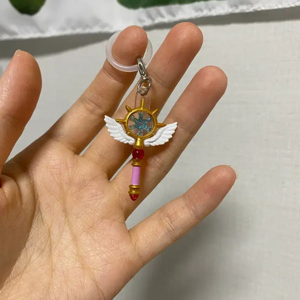 [BUNJANG] Cardcaptor Sakura Wand Keychain / 카드캡터체리 봉키링 메지루시