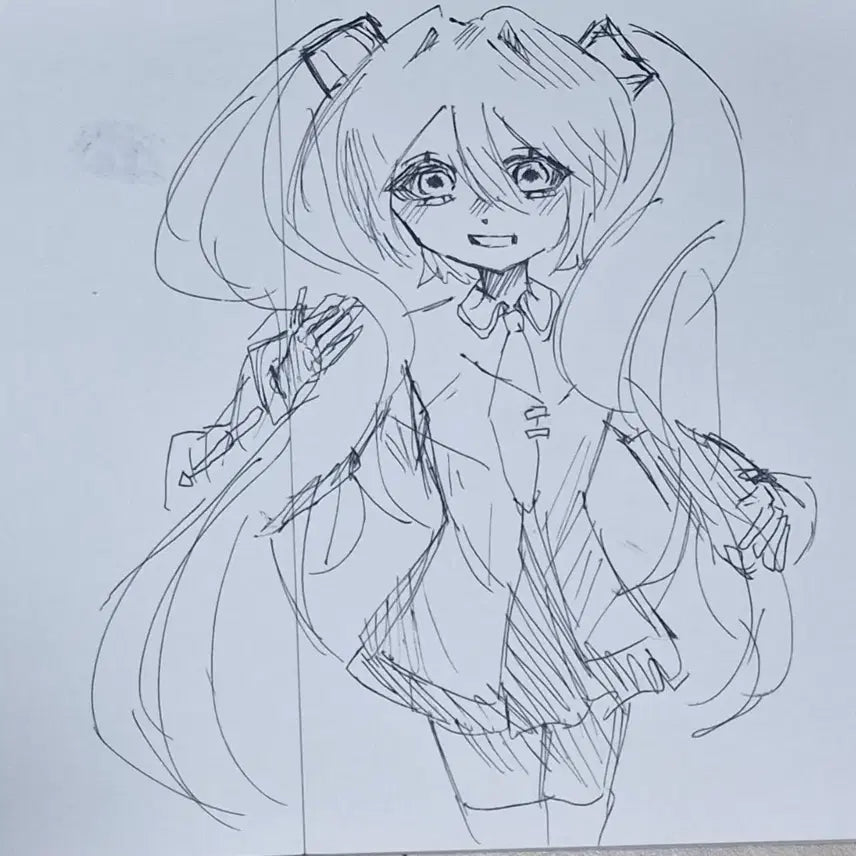 [BUNJANG] Custom Hand-Drawn Doodle Illustration Commission / 낙서 손그림 커미션