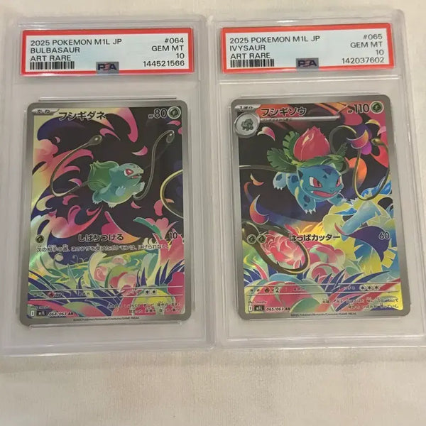 [BUNJANG] Pokemon Card Bulbasaur Ivysaur AR PSA 10 Set / 포켓몬카드 이상해씨 이상해풀 ar psa10 (세트)