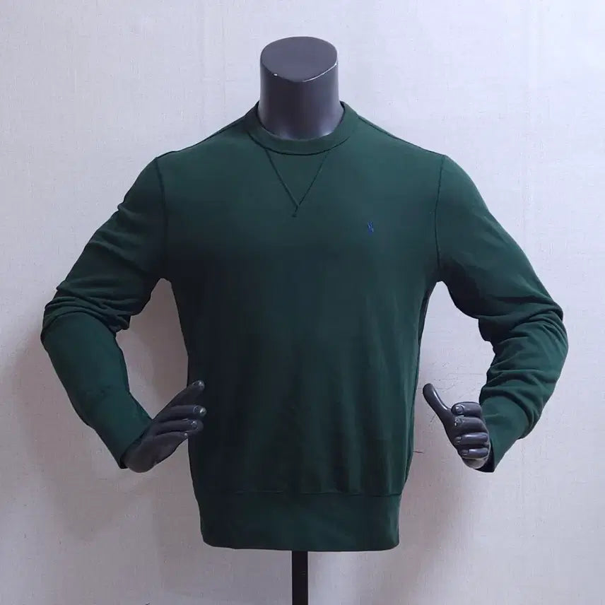 [BUNJANG] Polo Double Knit Sweatshirt / 폴로 더블니트 맨투맨 100 정품