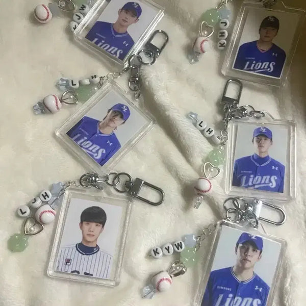 [BUNJANG] Samsung Lions Baseball Player Photo Keyring / 삼성 라이온즈 야구선수 포토 키링