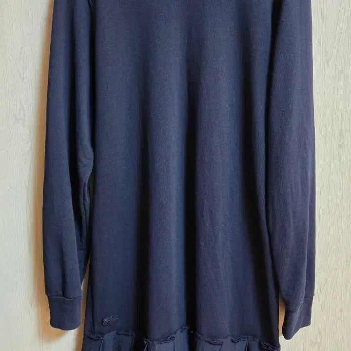 [BUNJANG] Lacoste Navy Sweatshirt Flare Dress S / 라코스테 네이비 맨투맨 플레어 원피스 s