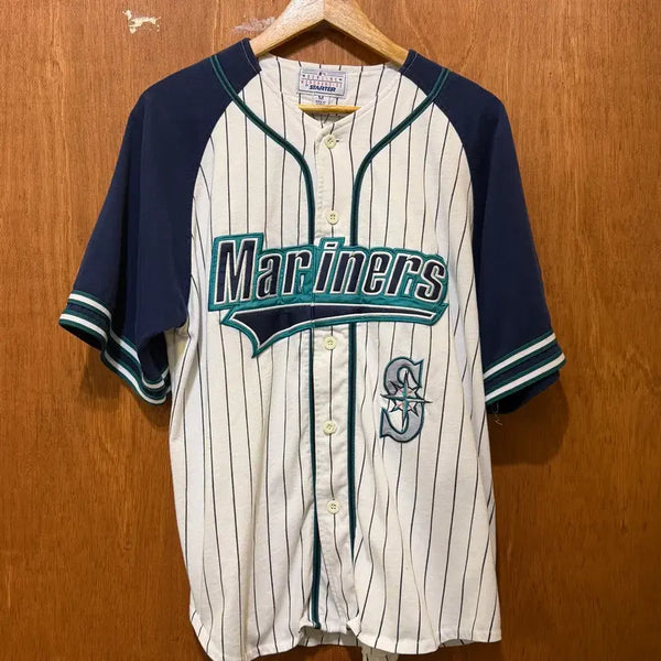 [BUNJANG] 90s Seattle Mariners Baseball Short Sleeve Uniform XL / (XL) 90s 시애틀 매리너스 야구 반팔 유니폼